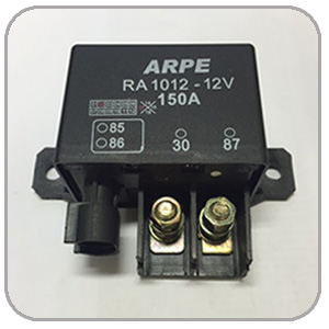 Relé Auxiliar de Partida 12V contato NA de 150A (pico)