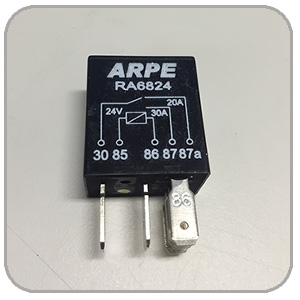 Mini Relé Auxiliar Reversível (NA/NF) 24V 30/20A