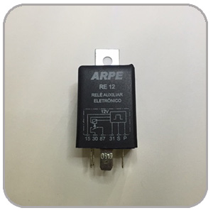 Relé Eletrônico por toque 12V com suporte