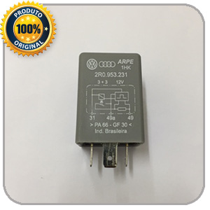 Relé de Pisca 12V sensor de lâmpada queimada (3+3)