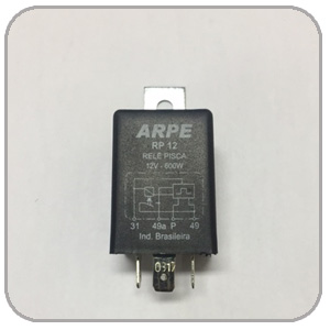 Relé de Pisca Alta potência 12V 600W c/ suporte
