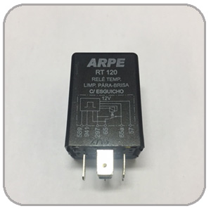 Relé Temporizador limpador de vidro dianteiro c/ esguicho 12V