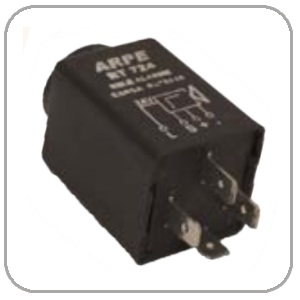 Relé temporizador de alarme sonoro de sobrecarga de bateria 24V